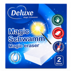 Меламінова губка Deluxe Magic Schwamm Magic Eraser, 2 шт